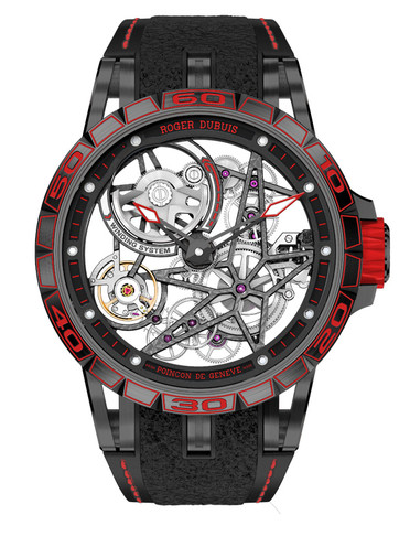 罗杰·杜彼Roger Dubuis Excalibur王者系列Spider Pirelli自动上链镂空腕表RDDBEX0695